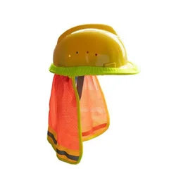 New Summer Sun Shade Safety Hard Hat Neck Shield Helmets Reflective Stripe Useful Head Protection Cap For Outdoor Work Supplies