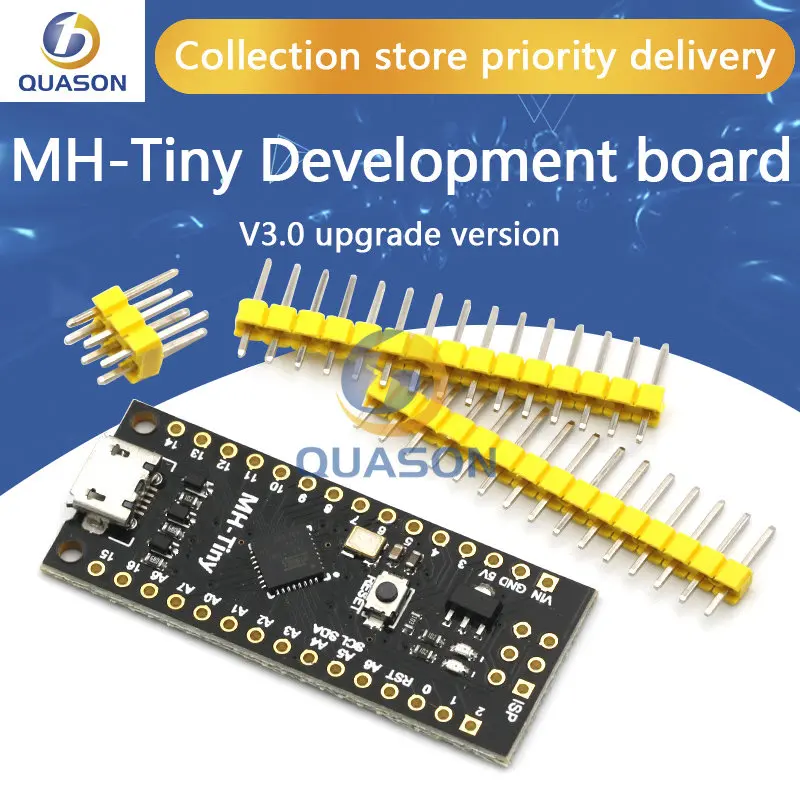 Mh-mini placa de desenvolvimento attiny88, 16mhz/digispark attiny85 atualizada/nano v3.0 atmega328, compatível com arduino