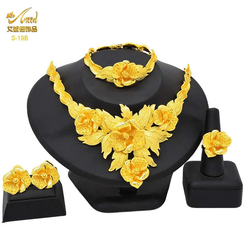 

Flower Diamond Starry Bridal Set 24K Gold AU999 Women's - Elegant, diamond glow boosts bridal aura