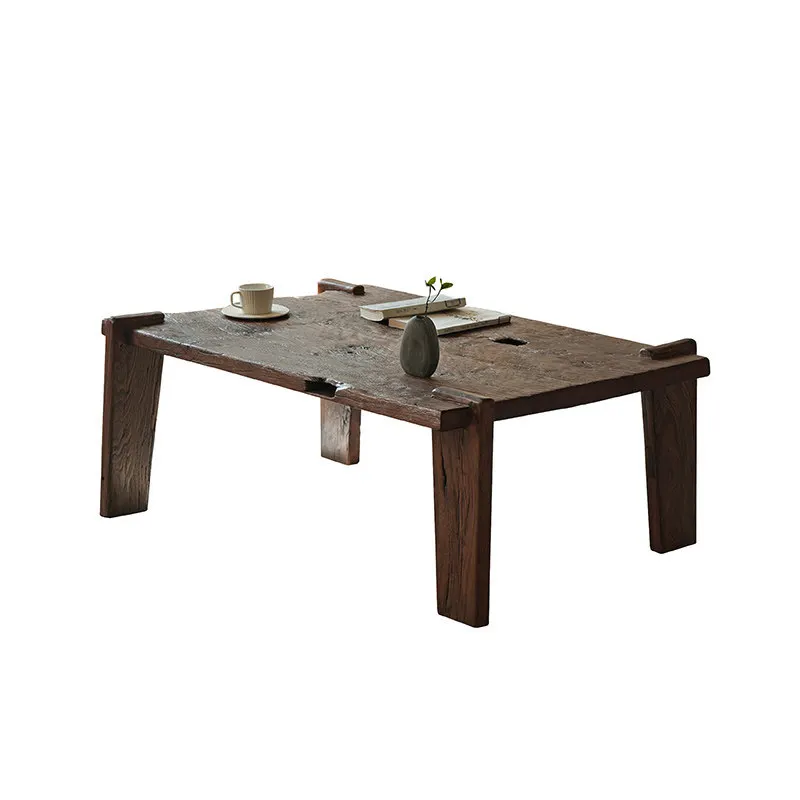 Solid wood coffee table, bed and breakfast living room tatami table, wabi-sabi coffee table