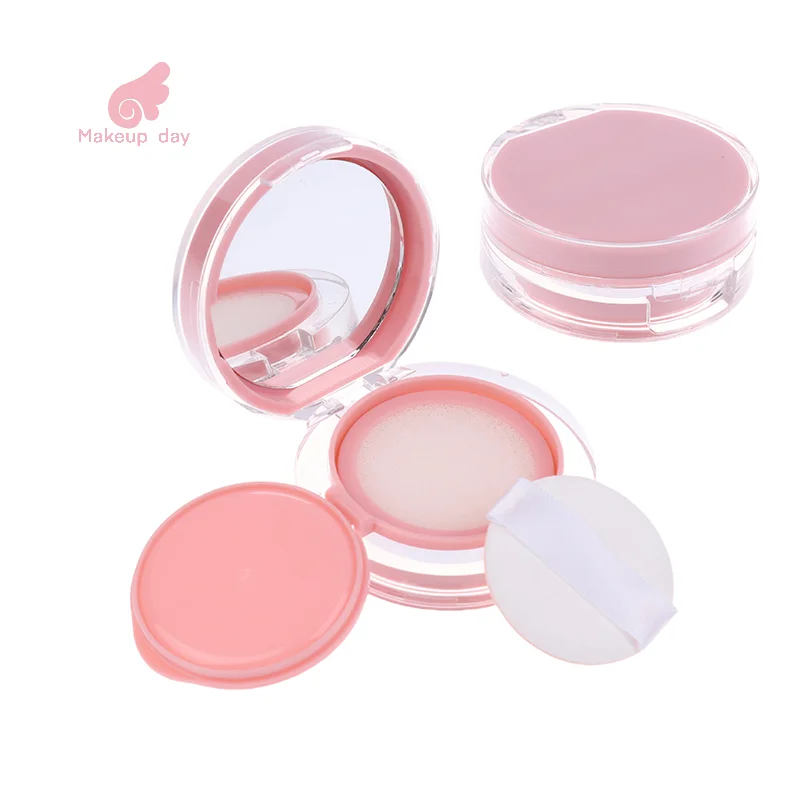 

Pink Mini Air Cushion Foundation DIY Box Empty Puff Box With Mirror For BB Cream Cosmetic Container Makeup Case Skin Care