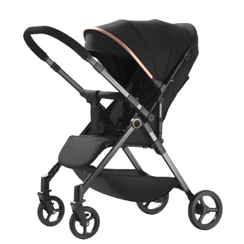 Multifunktionaler Zweiwege-Kinderwagen zum Sitzen oder Liegen Leichter Kinderwagen mit Ein-Klick-Zusammenklappmechanismus Komfortabler Tragbarer Kinderwagen