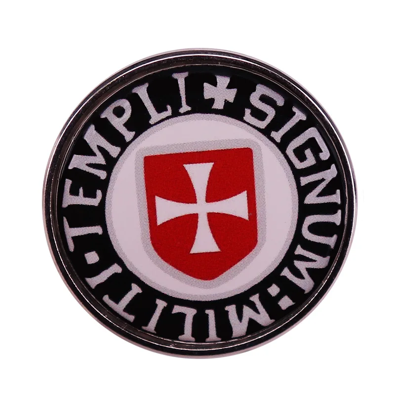 Knights Templar Badge Militia Templar Pin Badge Backpack Decoration Jewelry Accessories