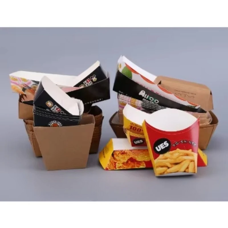 Heavy-Duty Corrugated Board Food Box Making Machine, Automatic Bottom Sealing Corrugated Disposable Food Carton Machine