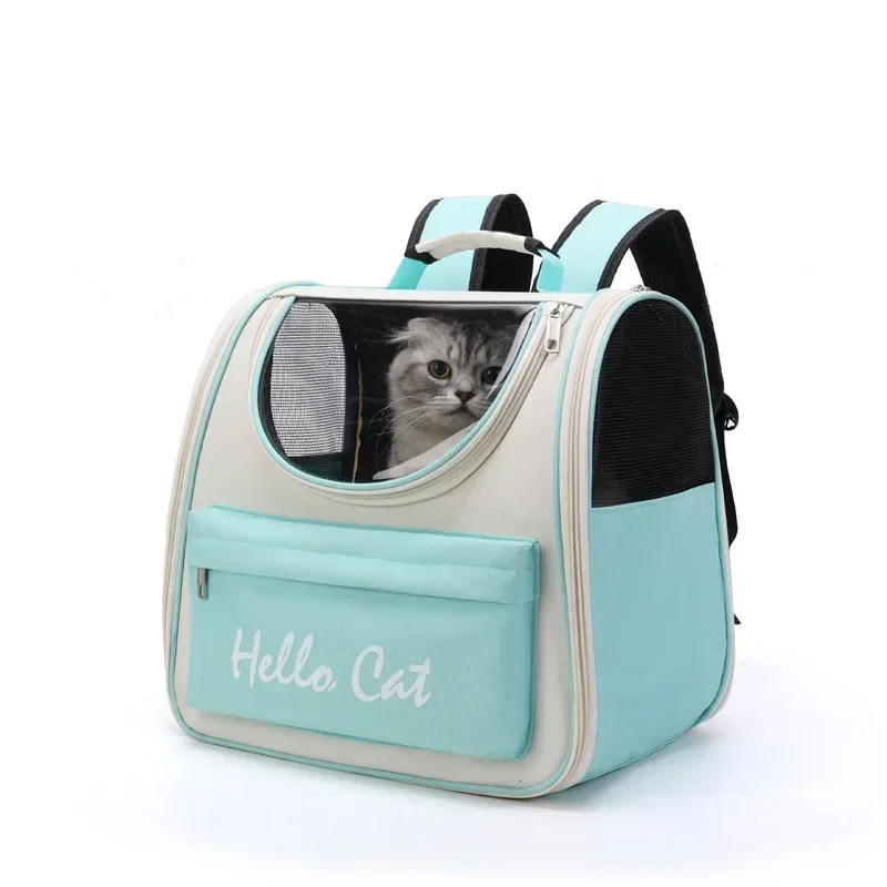 Pet Cat Carrier Bag Breathable Portable Cat Backpack Outdoor Travel Transparent Bag For Cats Small Dogs Carrying Pet Supplies