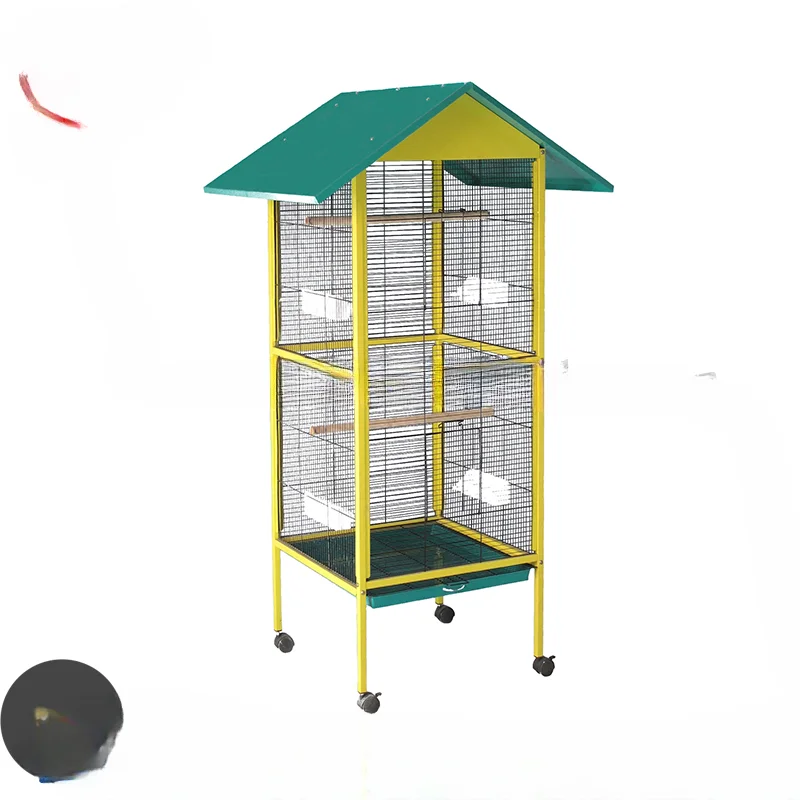 Cheap Golden Wood Wooden Extra Large Bird Cage 60Cm Love Bird Breeding Cage Wedding Decoration Outdoor Iron Bird House