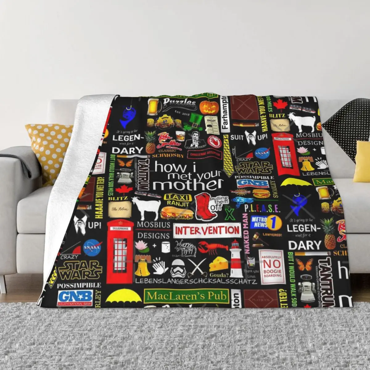 

How I Met Your Mother Collage Plush Bed Blankets Winter Blankets Blankets And Throws Throw Blanket