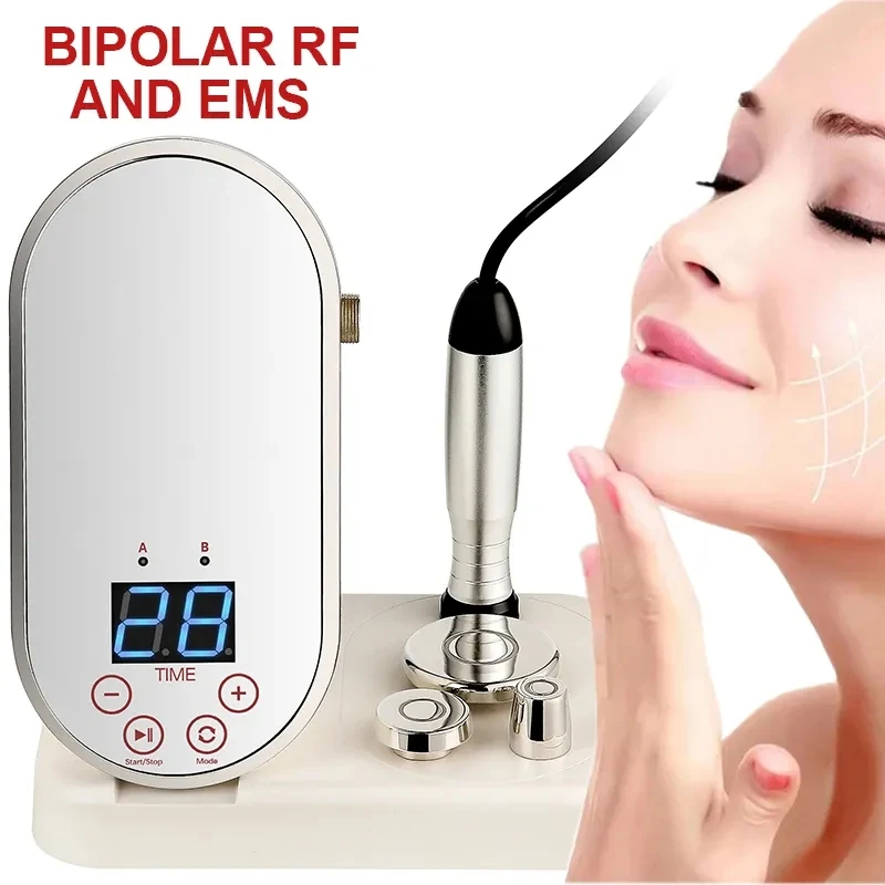 EMS Bipolar RF Face Lifting Machine Body And Facial Radiofrequency Anti Wrinkle Aging Sagging Skin Tightening Eye Massager Tools