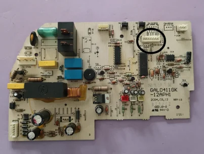 La placa de control original GAL0411GK-12APH1L ha sido probada