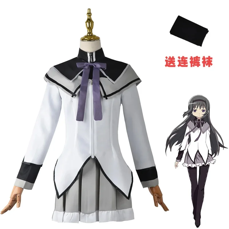 Anime Magical Girl Kaname Madoka Cosplay Costumes Puella Magi Madoka Magica Akemi Homura Halloween Outfit for Women Lolita Dress