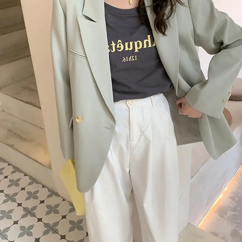 

Блейзер для поездок на работу, пальто, женские пальто, солнцезащитный значок, западная тонкая застежка-кнопка, драпировка, дружелюбная, геометрическая, 2025 г.