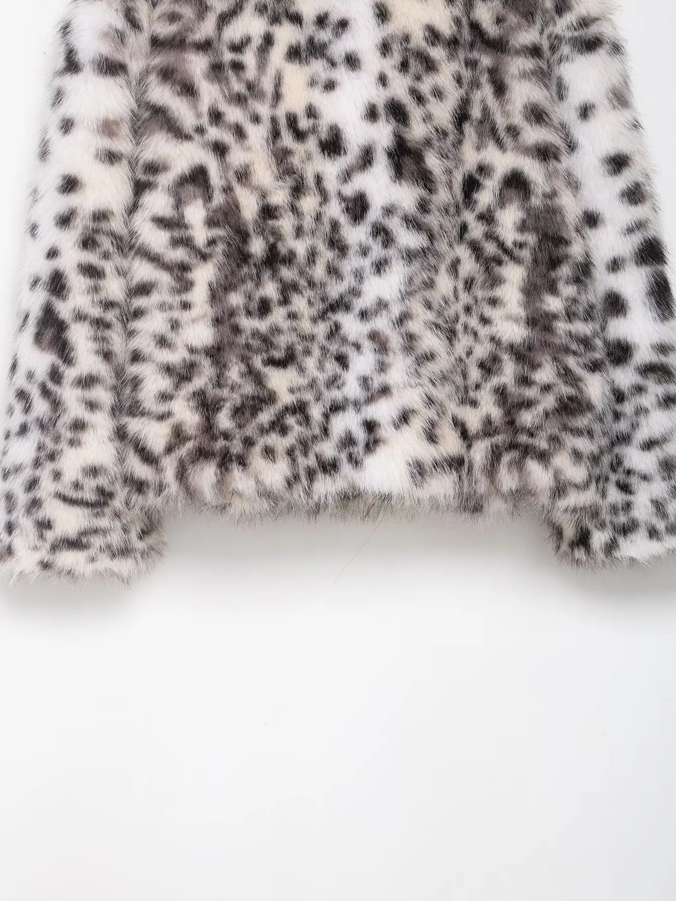 Maxdutti Ins Fashion Blogger Cappotto invernale in pelliccia sintetica con stampa animalier vintage alla moda francese per giacca da donna Top da donna