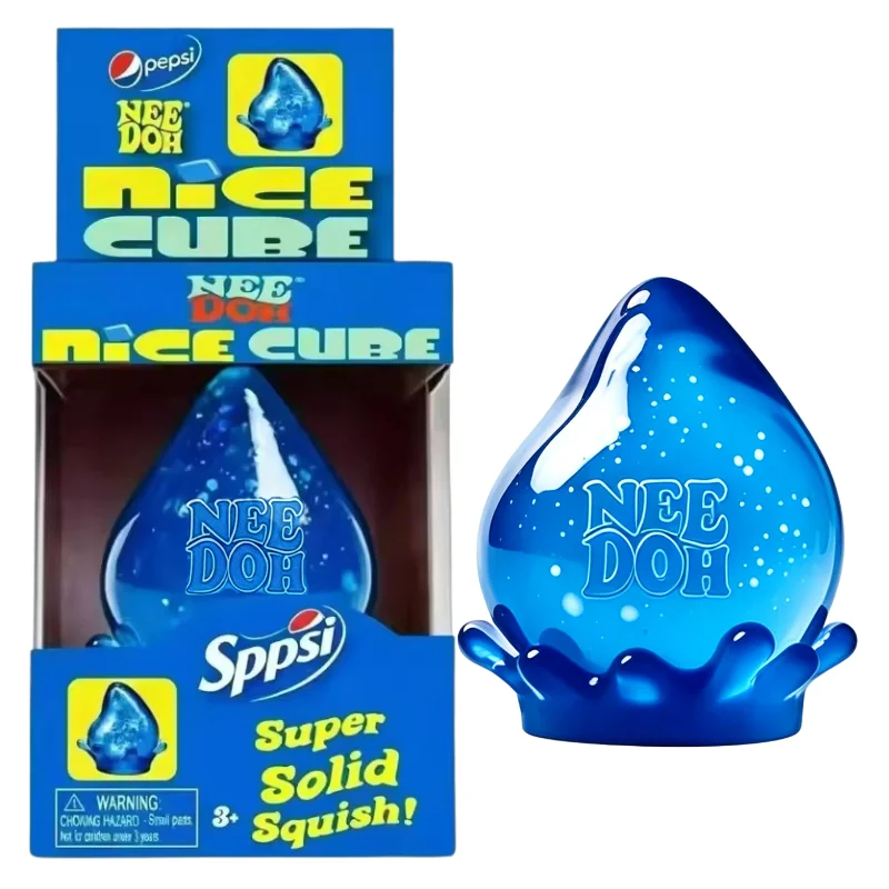 New Needoh Dreamy Water Drop Marbled Cube Malt Sugar Squish Toy Soft Squeeze Anxiety Relief Fidget Toy For Adults Surprise Gift