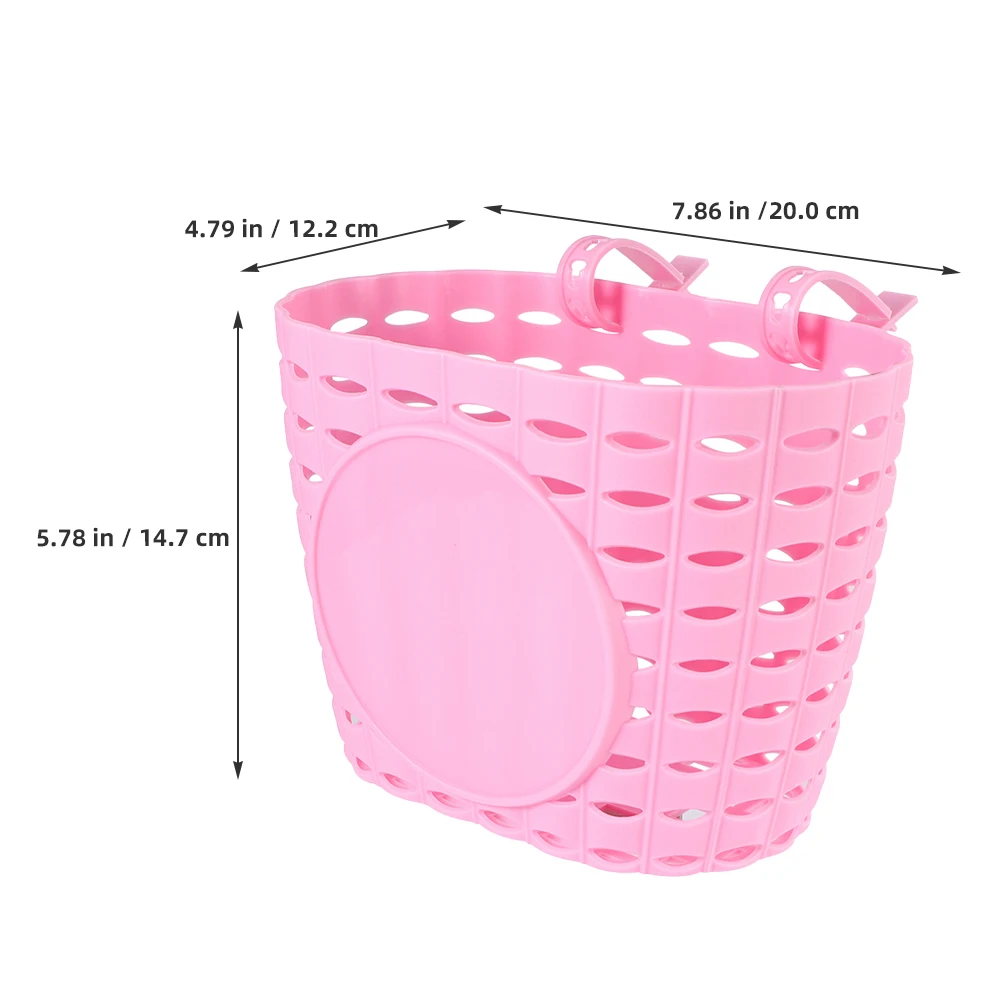 

2pcs Sturdy Plastic Bike Front Hanging Basket For Scooter Vegetable Storage Cycling Strong Load-Bearing Capacity Durable