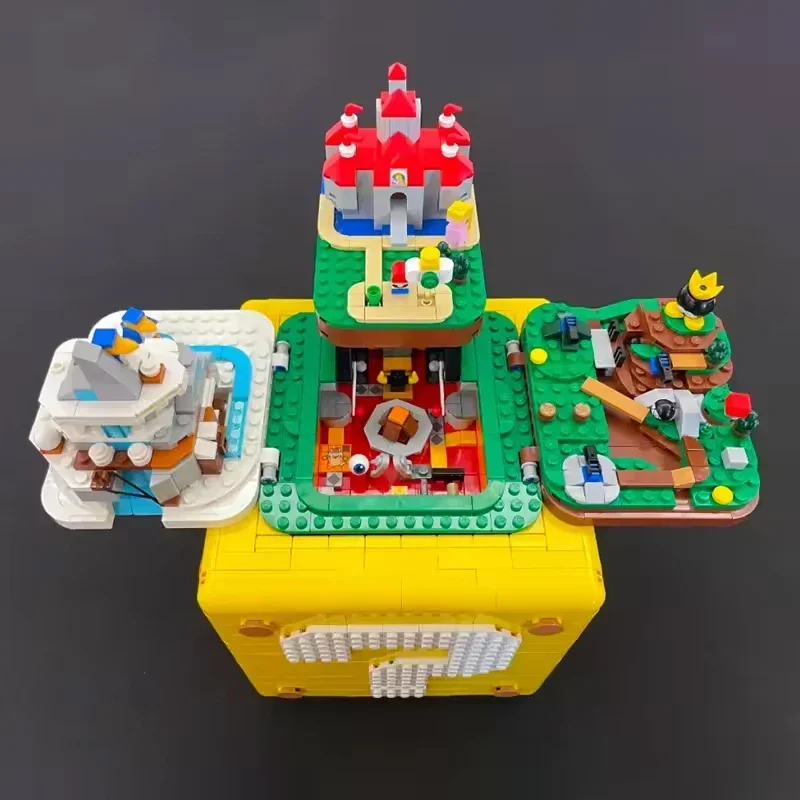 2064-teiliges Klassisches Spielmodell DIY Bausteine Spielzeug Fragezeichen-Box Konstruktions-Bausteine Spielzeug für Erwachsene Geburtstag Festival Geschenk – Detail 4