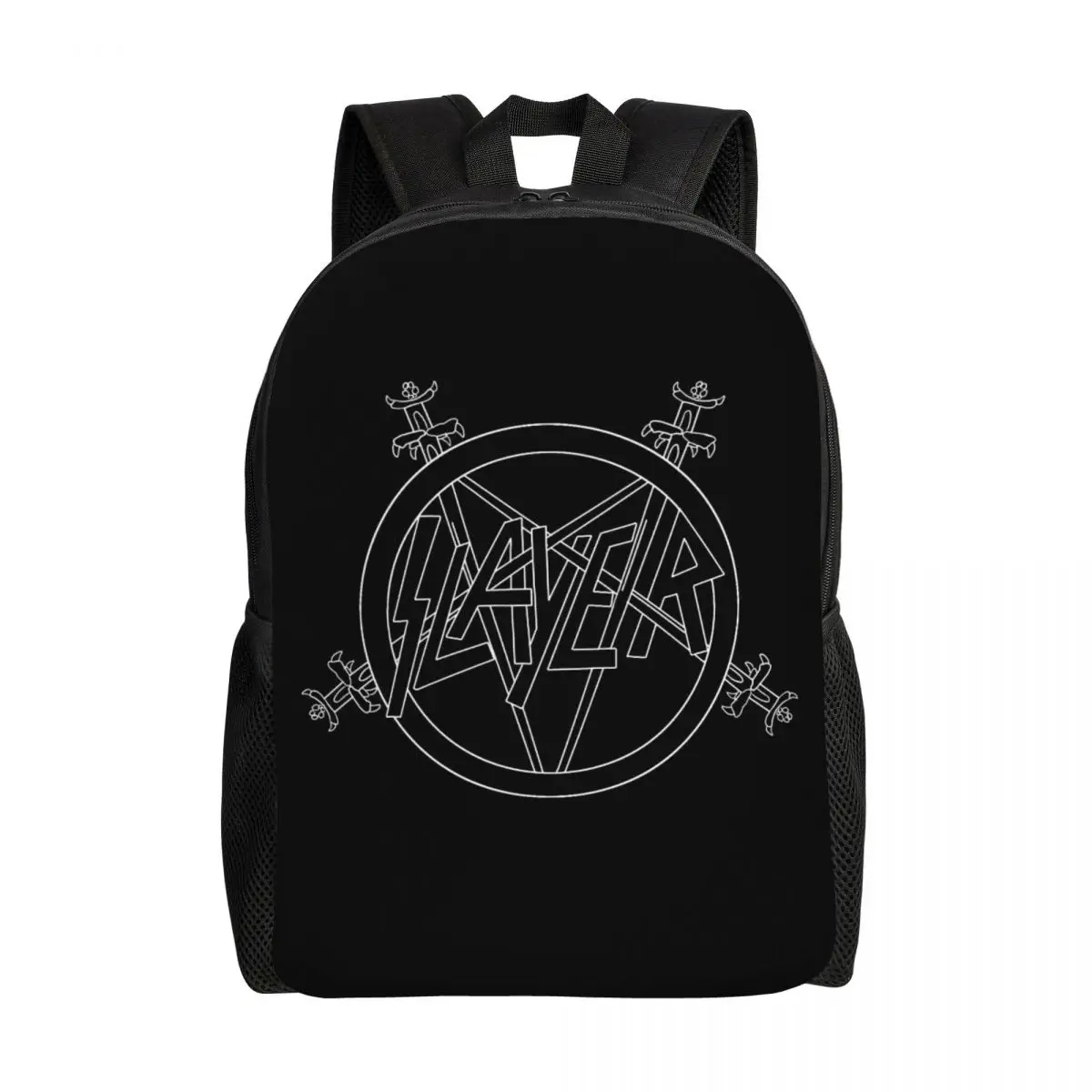 

Customized Symbol S-Slayers Backpack Women Men Basic Bookbag for School College Heavy Metal Rock Bags
