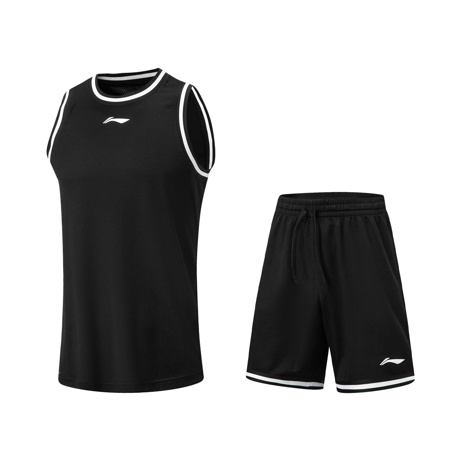 Li-Ning Men's CBA Basketball Game Set LN DRY Polyester Soft Breathable LiNing Professional Sport Sleeveless Top & Shorts AATW005 image 2