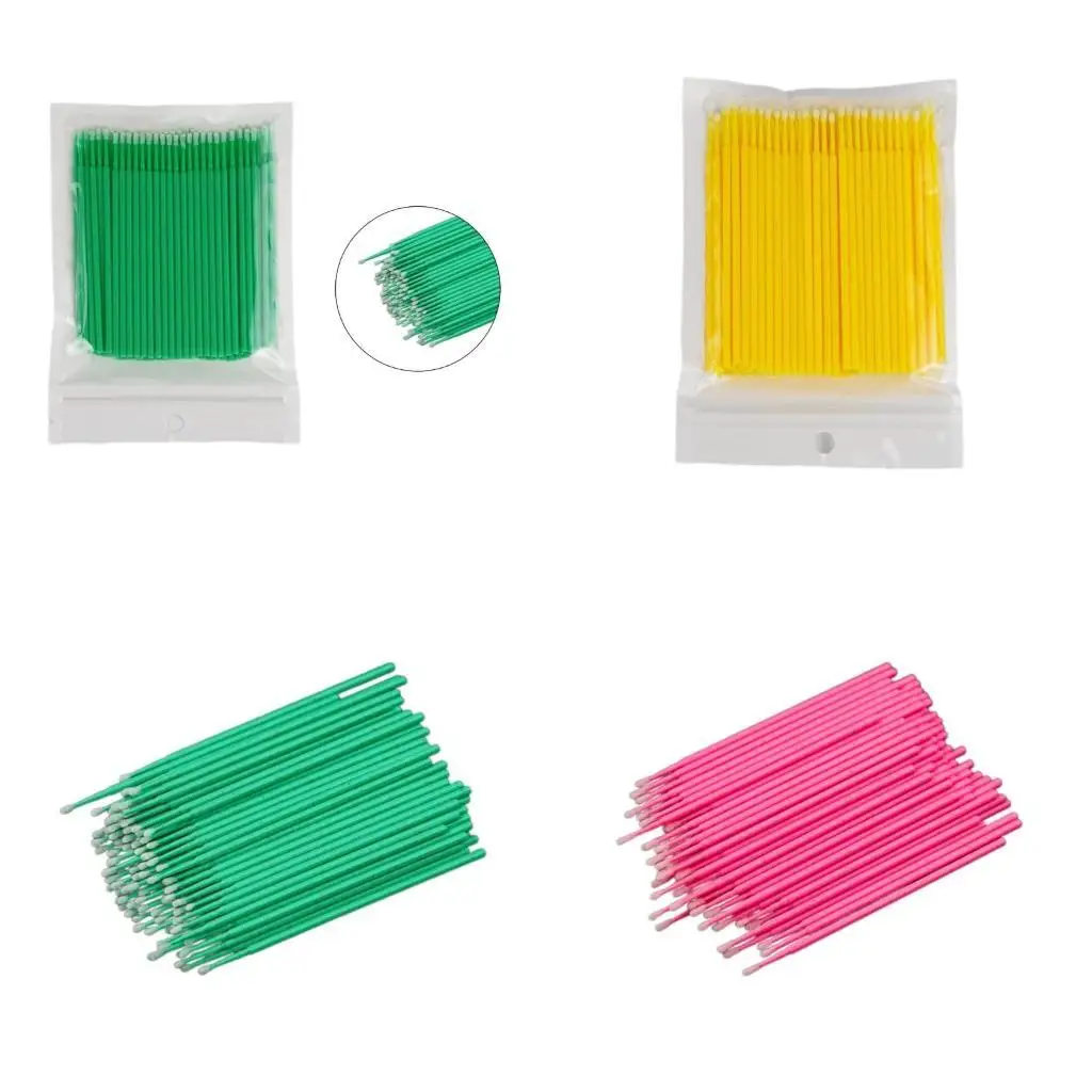 

02DE Auto Mini Head Brush Car Parts Head Mini Spray Car Applicator Stick Touch-up Up Paint Micro Brush Tips Maintenance Tools