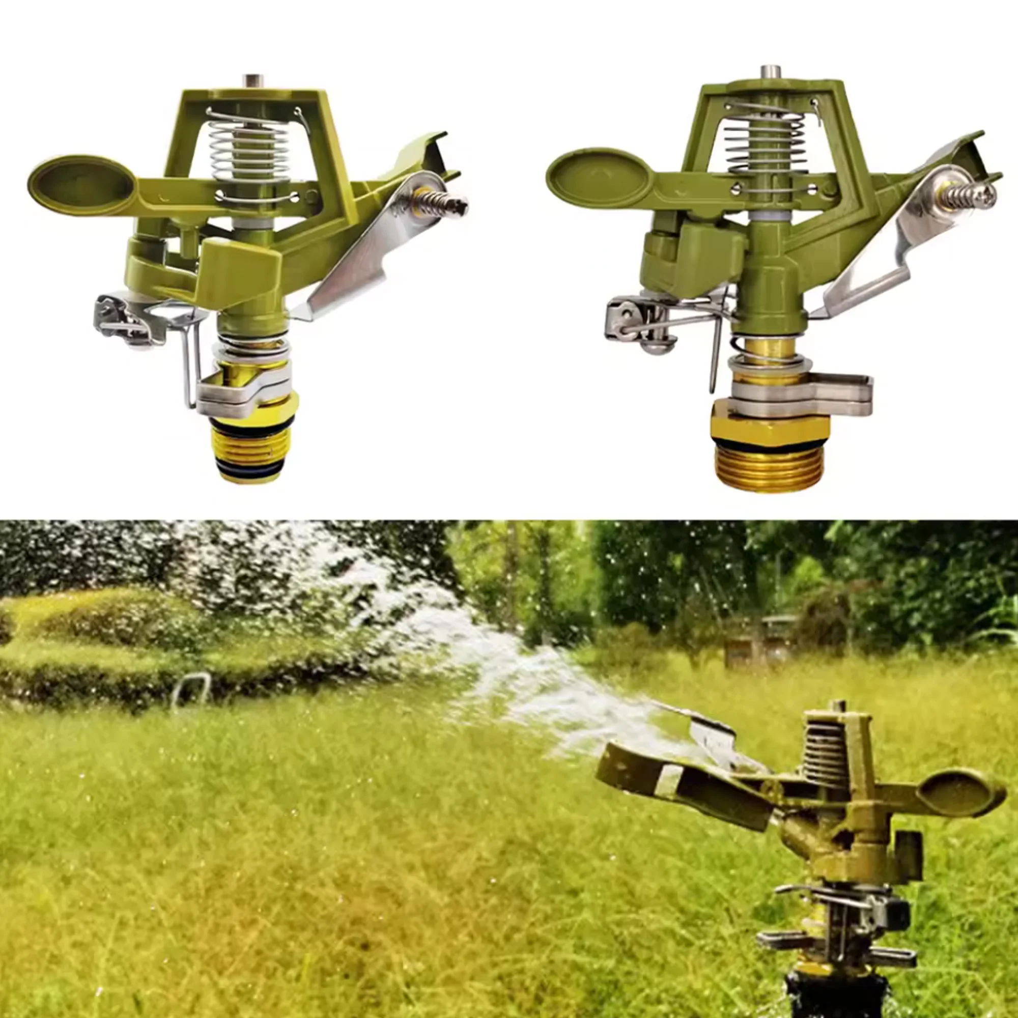 1pc 360° Zinc Alloy Sprayer Sprinkler, 1/2