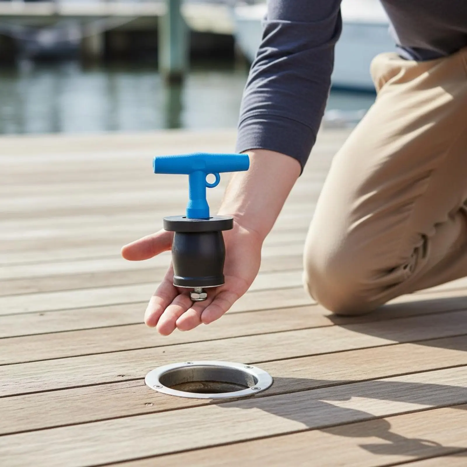 

Aquatic Scupper Plug Leakproof Twist-Tighten Drain Closure Mechanical Closure Plug Rust Resistant Plumbing Hardware Blocking