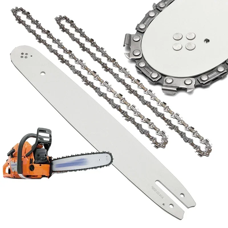 2x Chainsaw Chains & 14'' Guide Bar Replacement For Chainsaws 017 MS170 HT70 MSE160 HT75 HT100 HT101 019T MS190 E140 MS171