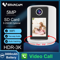 Vstarcam HDR 3K 5MP WIF Video Call IP Camera Auto Tracking PTZ Design 2-Way Audio Mini Indoor Baby Monitor Warm Light Night Lamp