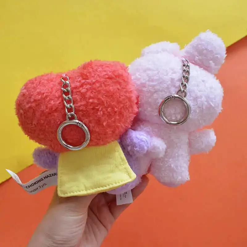 TMiCooky Anime Peluche Pendentif Snapy Trendy My Butter Toy Porte-clés Accessoires, Sac Fille Kawaii, Cadeau Décoratif, BT21 Line Friends, Mignon