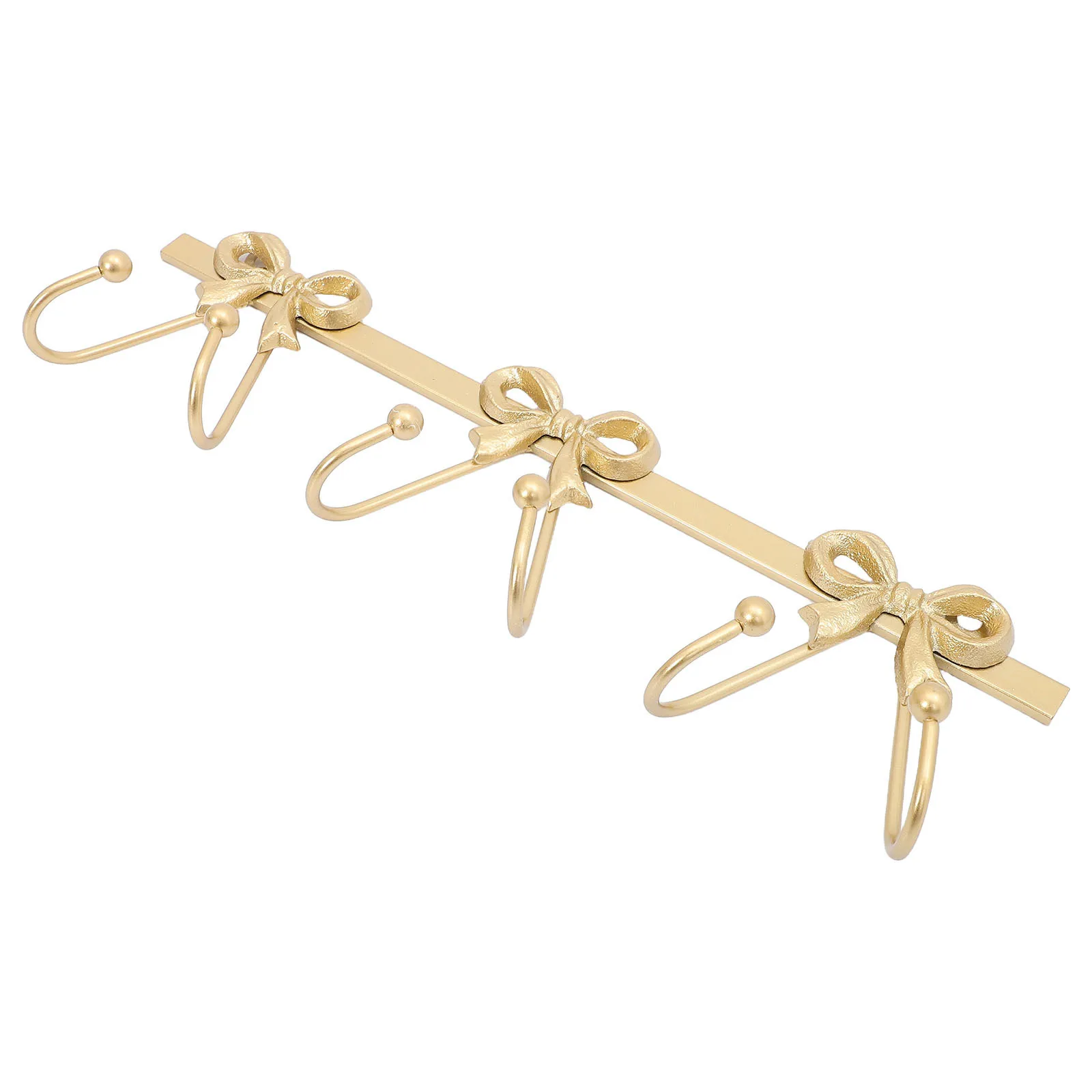 

Gold Metal Bowknot Wall Hook Rustic Bathroom Towel Organizer Rack Coat Hat Bag Holder Bow Decorative Home Storage Hook