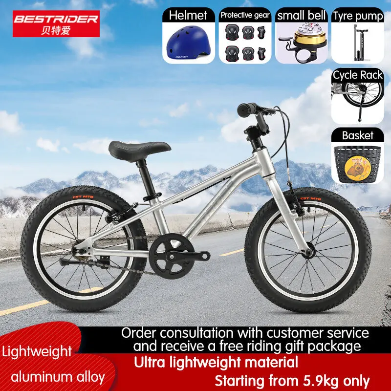 New Children's V Brake Mountain Bike Boys and Girls Bicycles Gear 16/20 Inch Single-speed Children's Gift