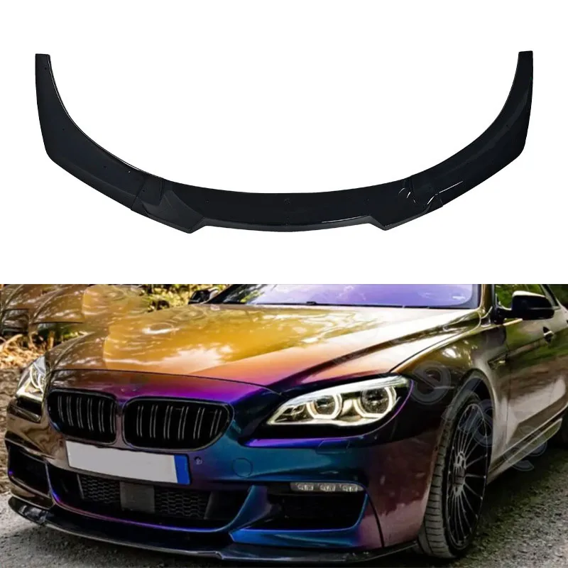 

Front Bumper Splitter Lip Spoiler For BMW 6 Series F06 F12 F13 640i 650i 640d M Sport 2012-2018 Gloss Black Facelift Bodykits