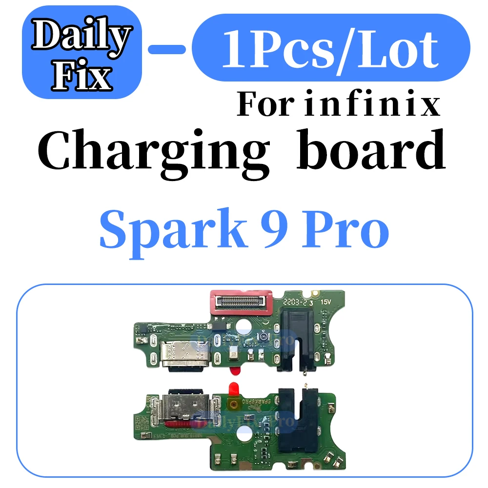 1Pcs USB Charging Dock Board Interface Replacement Repair for Infinix Tecno Spark 9 Pro