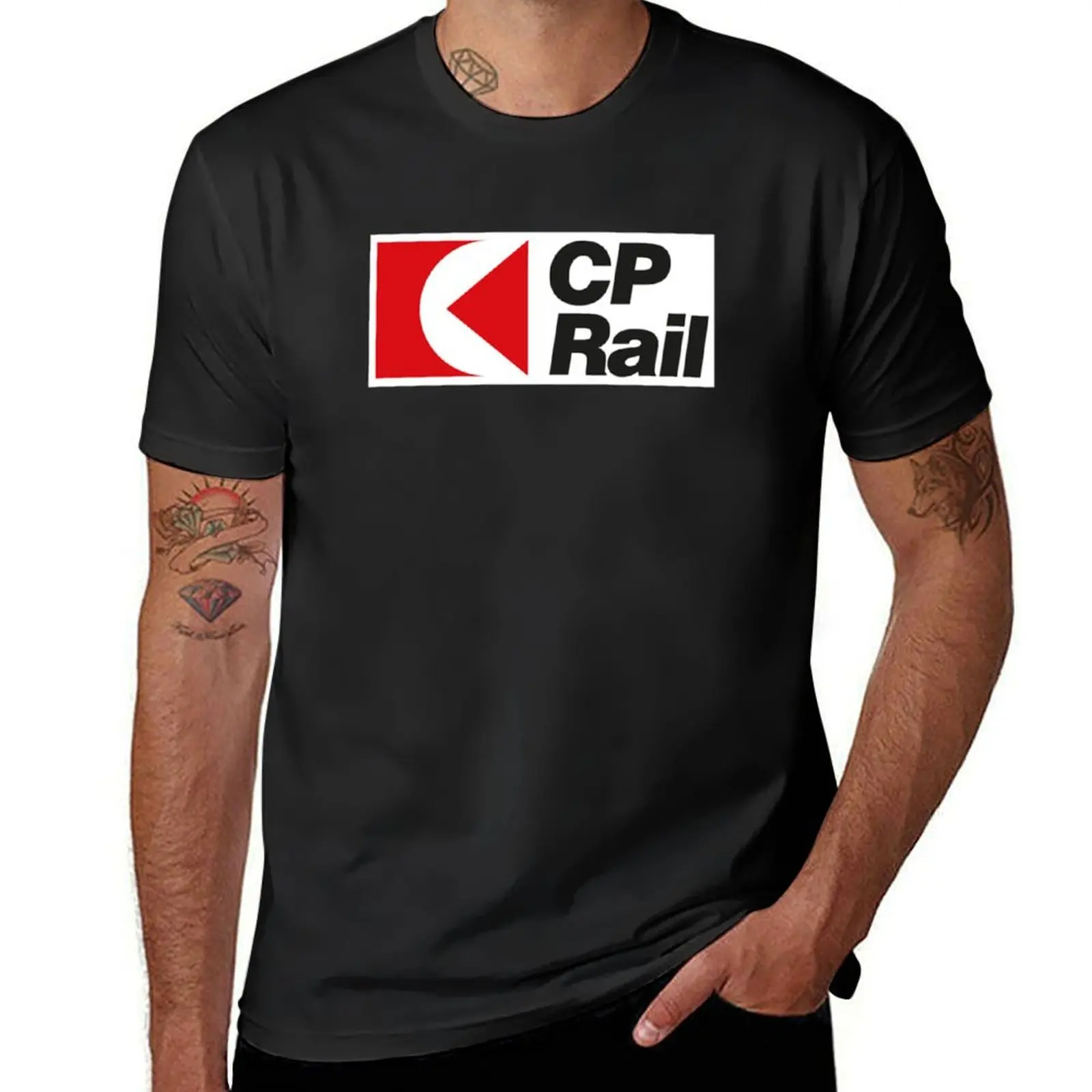 Canadian Pacific (CP) Rail - 1968 Logo T-Shirt anime customizeds customs cute clothes slim fit t shirts for men