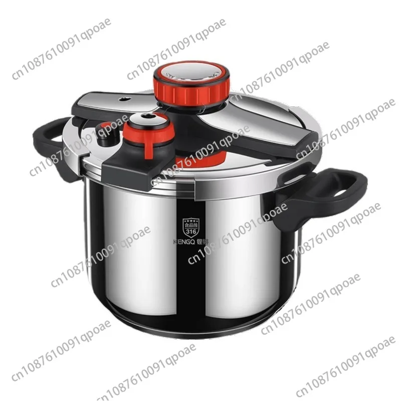 Explosion-Proof Thickened 304Stainless Steel Pressure Cooker Household Large Capacity Pressure Cooker Induction Cooker Universal