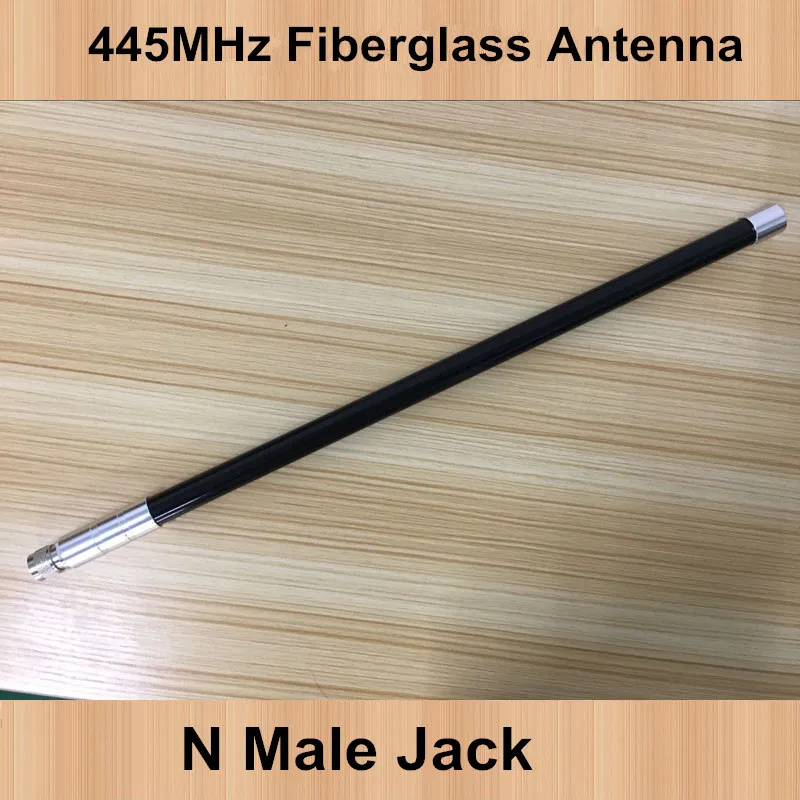 UHF 445MHz repeater omni black fiberglass antenna 8dBi 445M outdoor amateur trunk radio station N type male