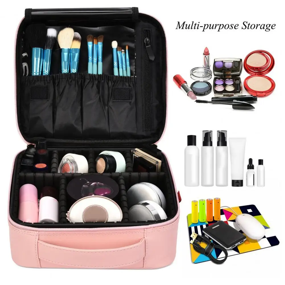 กระเป๋าเครื่องอาบน้ำที่ทนทานเครื่องประดับดิจิตอล tas kosmetik tas kosmetik openging ขนาดใหญ่อุปกรณ์จัดเก็บเครื่องสำอางค์สร้างสรรค์สำหรับบ้าน