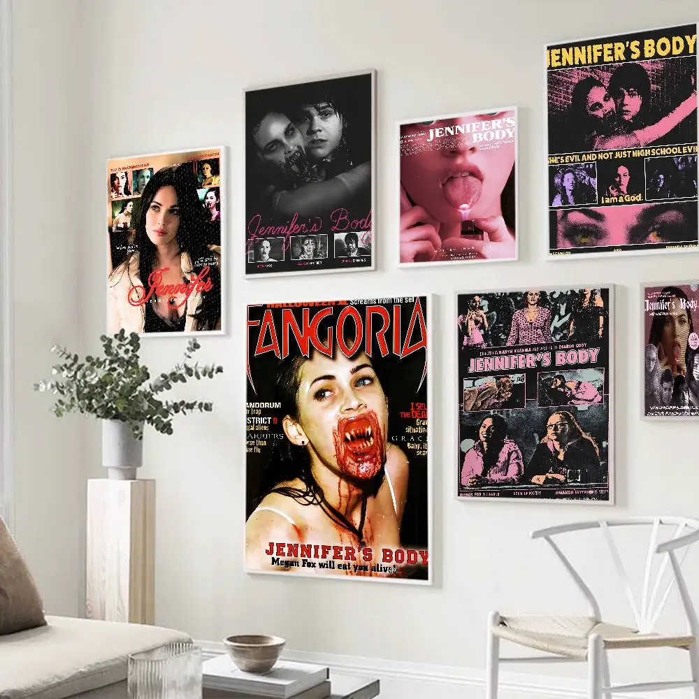 البوب فيلم جنيفر الجسم خمر الملصقات لزجة ورق أبيض يطبع الملصقات الفنية الملصقات ملصقات الحائط