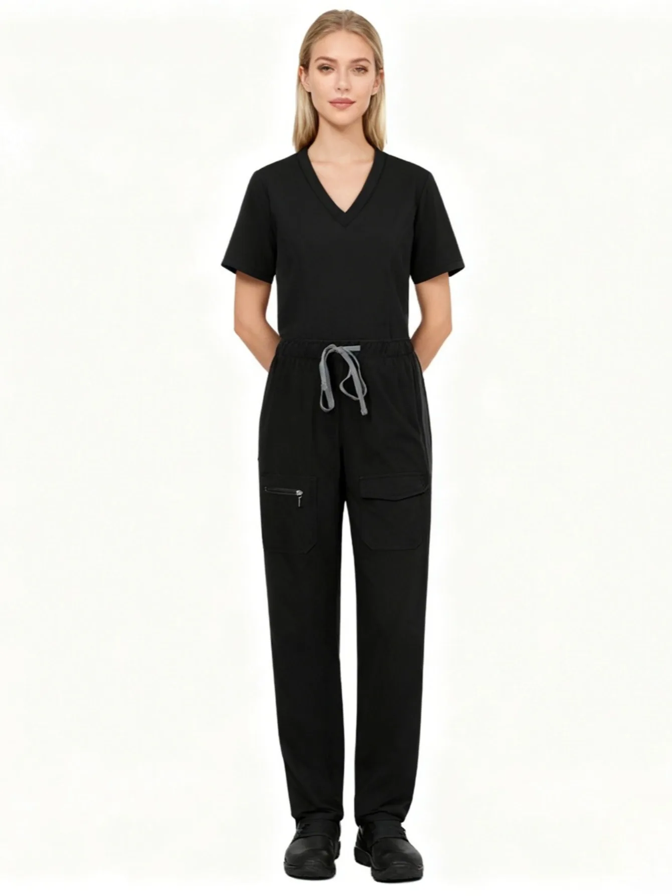 Pet Grooming Clinic Scrubs Set Handwasuniform met korte mouwen voor artsen Verpleegkundigen Werkkamer Medische werkkleding Outfit