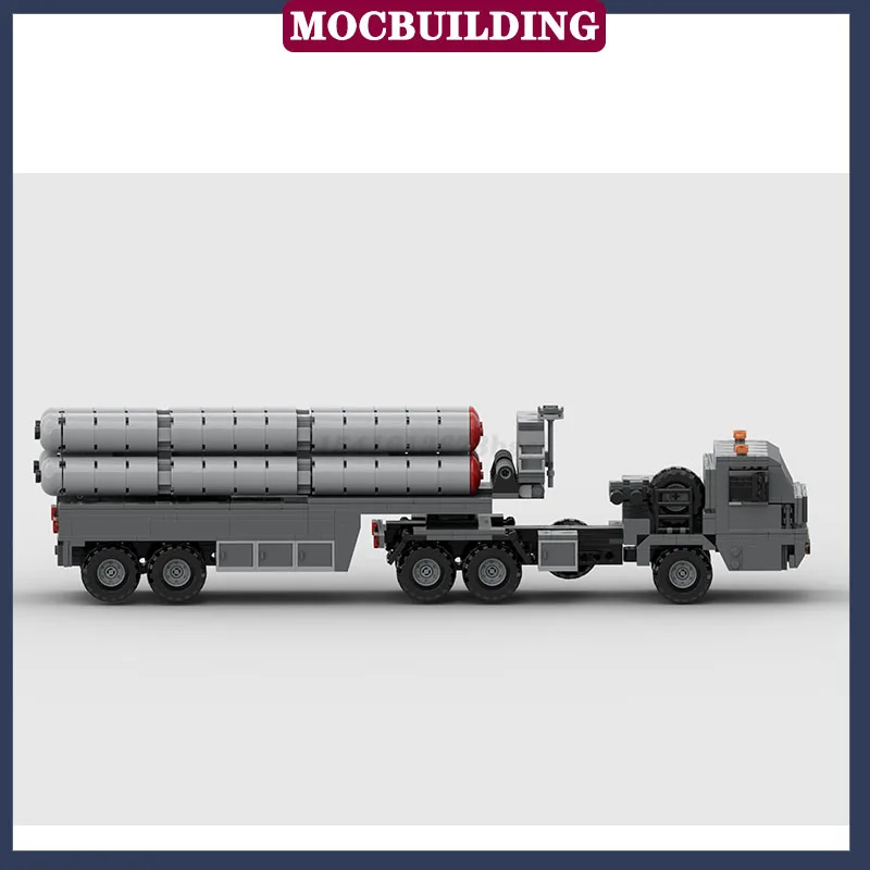 MOC Military Tank S-400 Model Building Block Assembly Transport Truck Boy Collection Toy Gifts