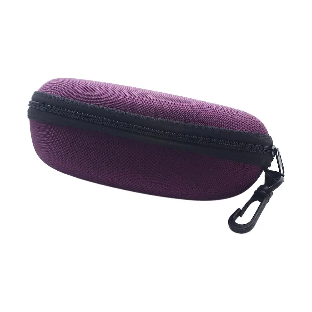 

Unisex Zipper Box Eyeglasses Protector Case with Hook Men Women Shell Clam Pouch Hard Case Sunglasses Bag Eye Glasses Box