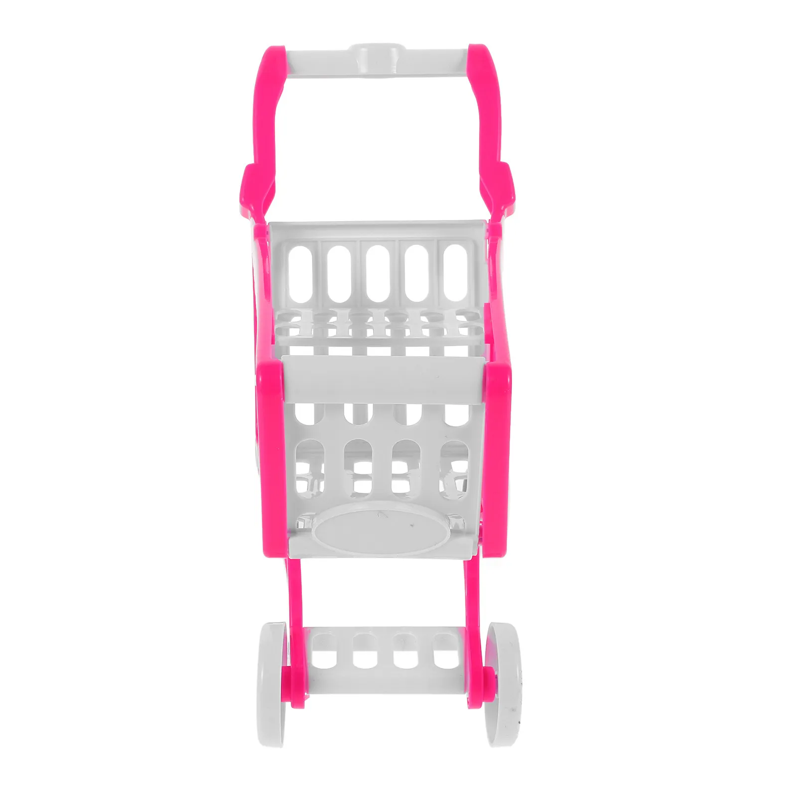 Lightweight Blue Mini Shopping Cart for Children Toddlers Pretend Play Grocery Shopping Trolley Safe Plastic Indoor Outdoor