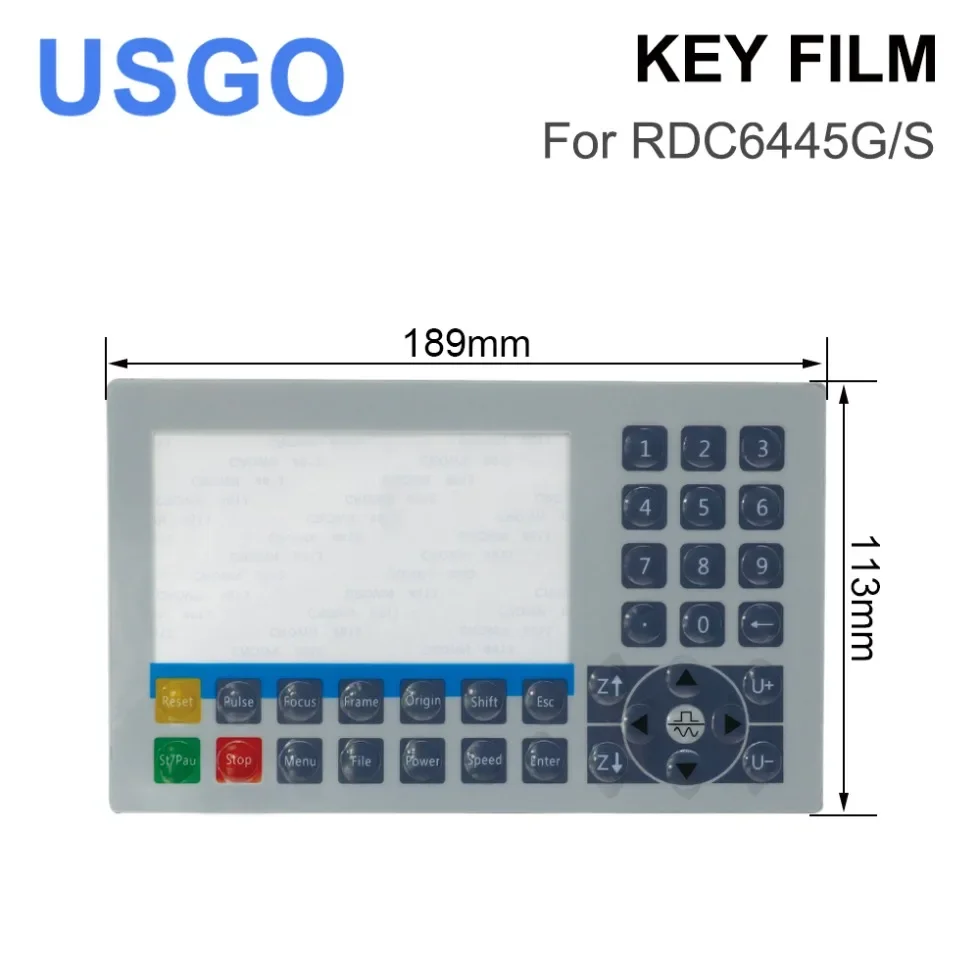 USGO Ruida RDC6445G/S Membranes for Laser Engraving and Cutting Machine RDC6445G/S Controllers Panel Keypad Switch Membrane