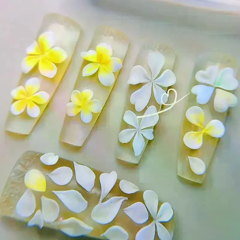 

3D Silicone Flower Nail Art Carving Mold Acrylic Hibiscus Floral Five-Petal Blossom DIY Nail Art Decoration Transparent Template