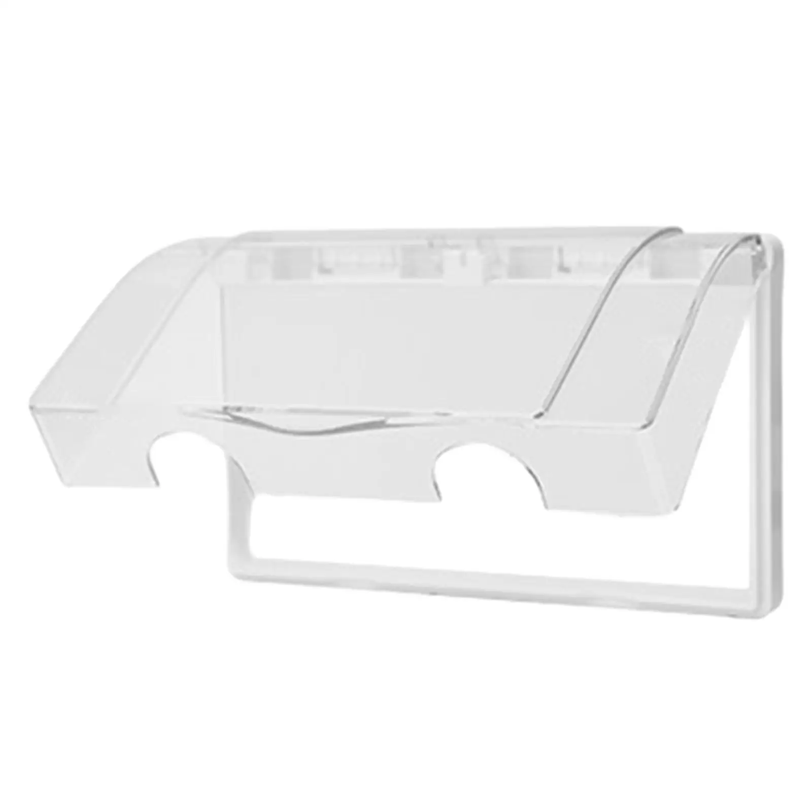 2 Gang Waterproof Outlet Cover Electrical Weatherproof Cover Dustproof Box Socket Panel Cover for Office Living Room