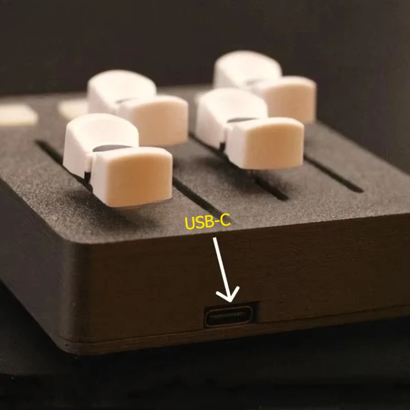 EM-PO2 USB MIDI Controller 4 Faders 4 Buttons DAW Mapping for Studio One Live Streaming Music Production