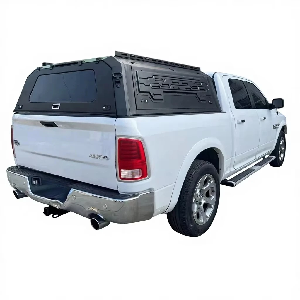 Aluminum Clip-On Truck Canopy Topper With Sliding windows for RAM 1500 for 2014-2024 5.7ft cannopy camper