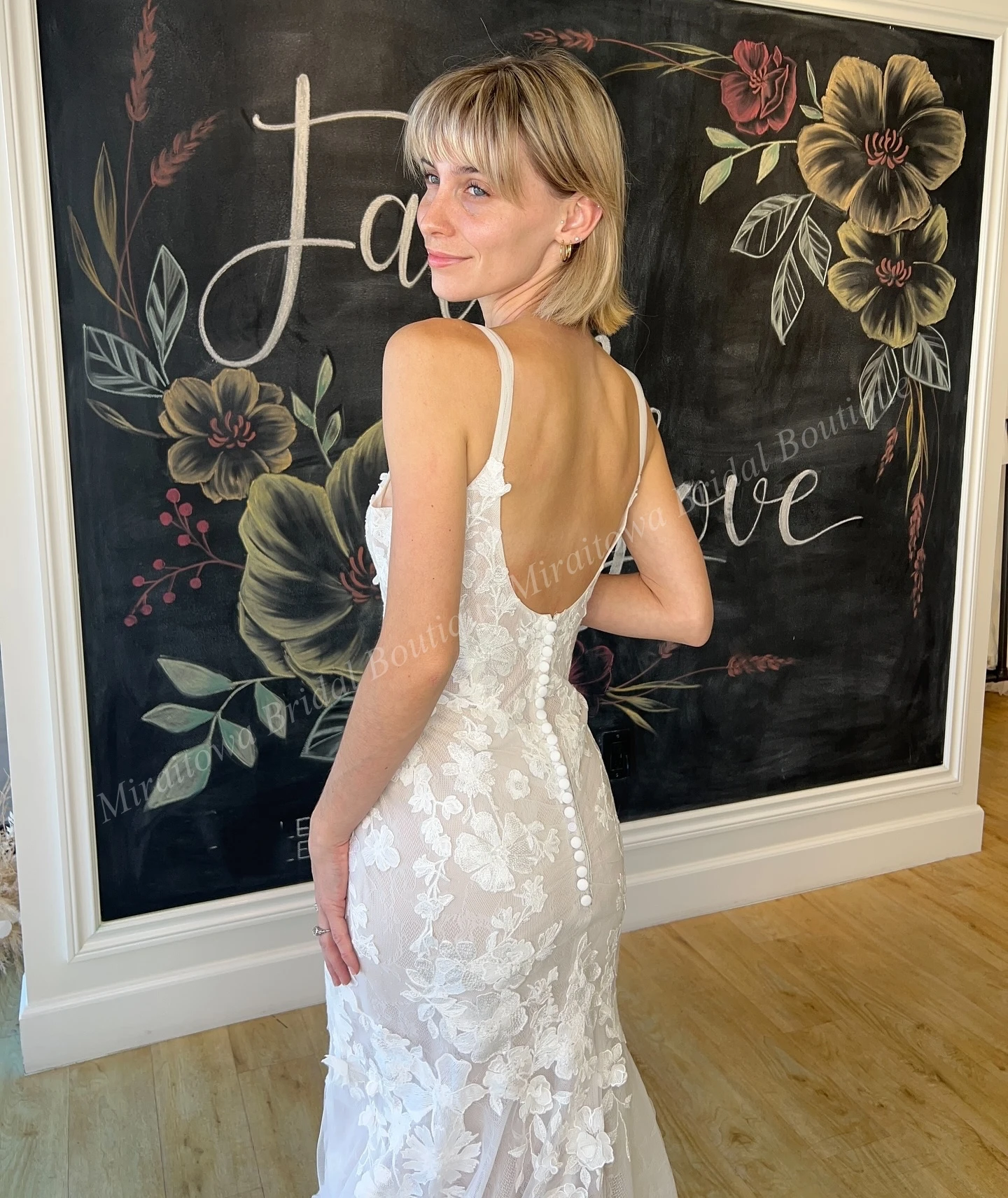 بوهو الدانتيل فستان حفل الزفاف ثلاثية الأبعاد الأزهار العاج حورية البحر البوهيمي حديقة في الهواء الطلق القلعة الأمومة ثوب الزفاف صور مخصص الشاطئ