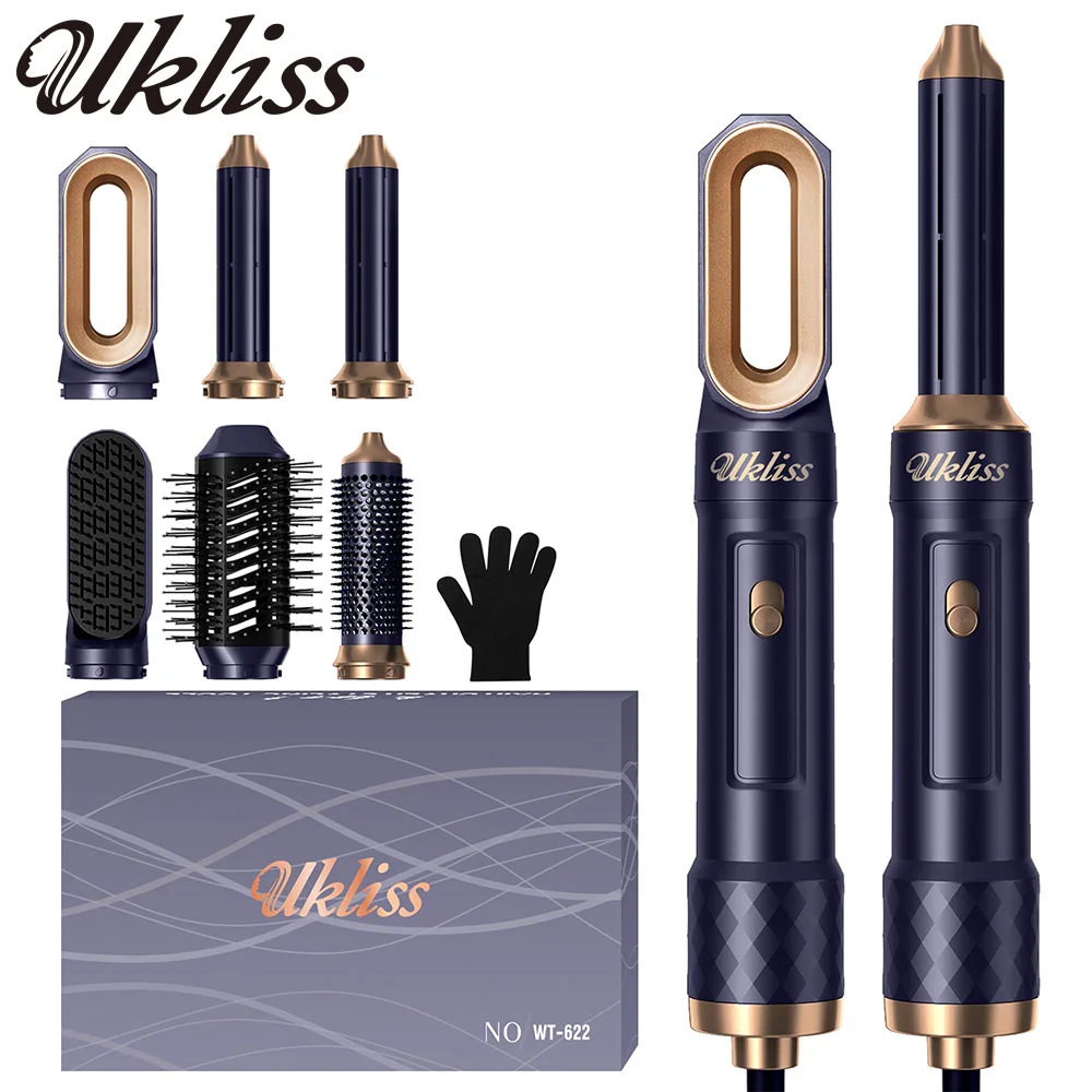 

UKLISS Hair Styler Set 6 in 1, Air Styler Hair Dryer with Curling Brush and Ion Technology