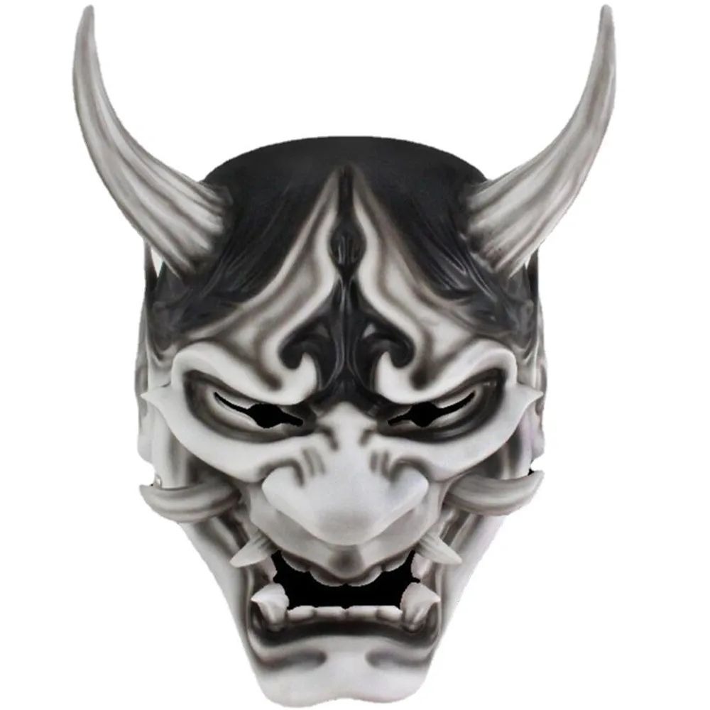 

Full Face Mask Halloween Mask Cosplay Japanese for Prajna Headgear Samurai Evil Kabuki Party Mask Decorate