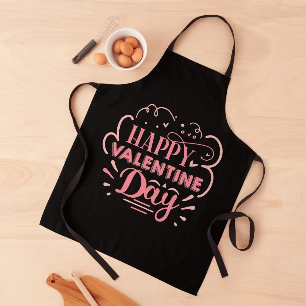 Happy valentine day Apron Waterproof women barber uniform Women's Dresses Apron