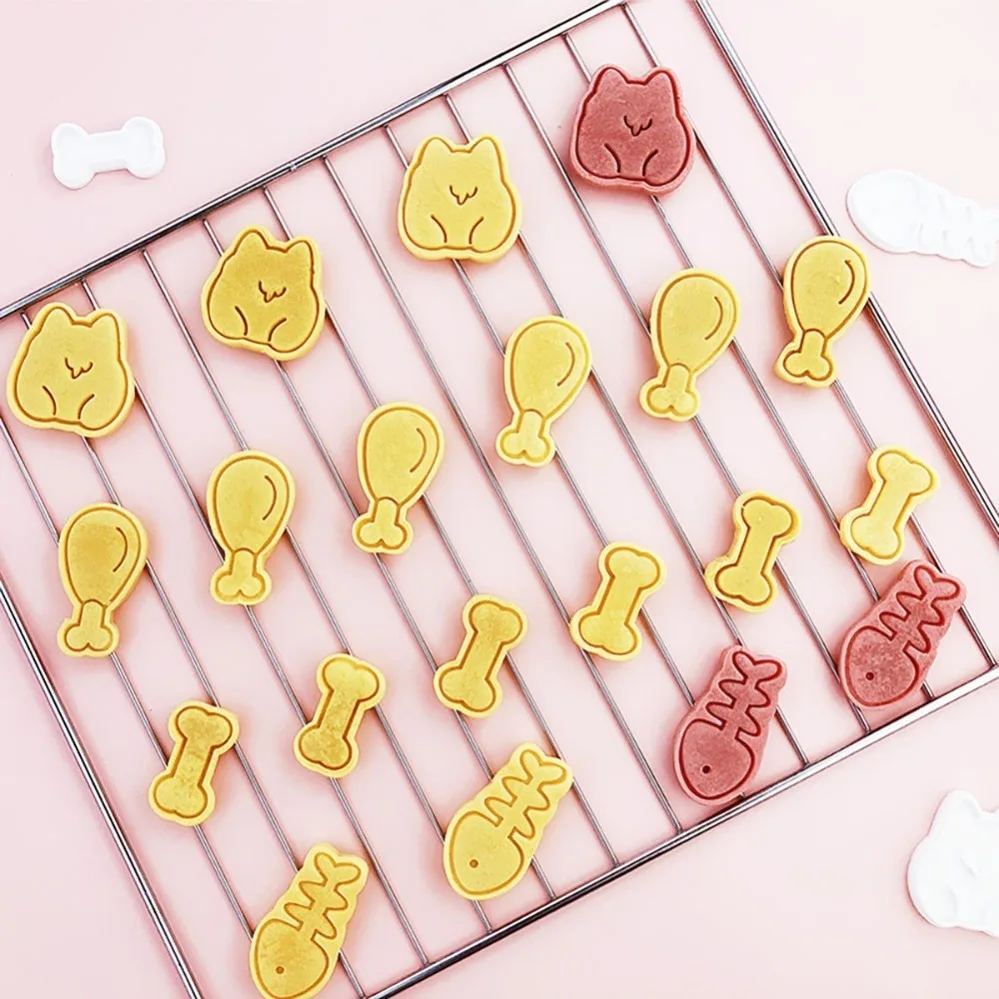 Cute Corgi Dog Cookie Mold DIY Stamp Cookie Cutters Baking Accessories For Homemade Cookie Baking Kitchen Baking